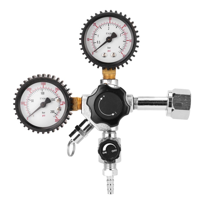 CGA320 Beer Keg CO2 Regulator Safety Pressure Relief Valve 0-3000 PSI Tanks Pressure Adjustable - Image 4