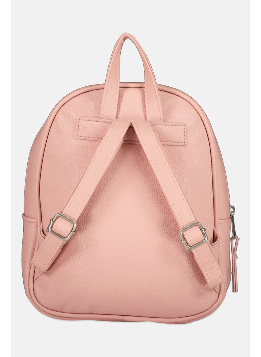 French Connection Women Brand Logo Backpack, Bridal Rose  - Image 2