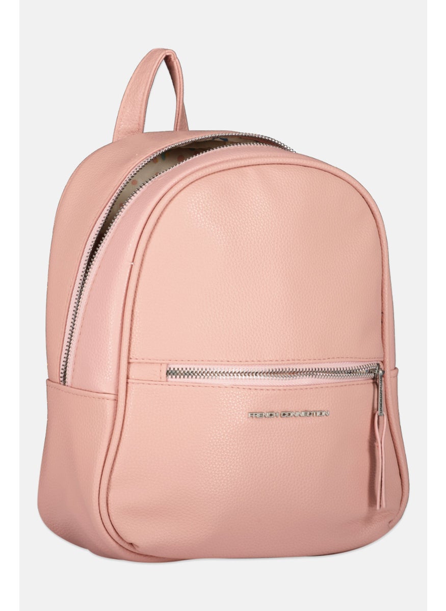 French Connection Women Brand Logo Backpack, Bridal Rose  - Image 3