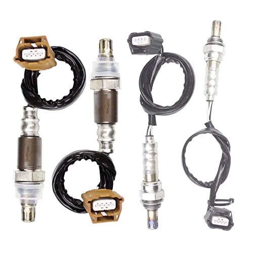 higherbro حساس أكسجين O2 من higherbro 4 قطع 1 و 2 لسيارات نيسان كويست 2012-2015 3.5L؛ نيسان باثفايندر 2013-2015 3.5L صاعد + نازل - Image 1