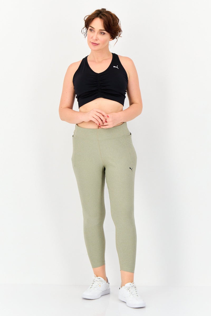 PUMA Women Sportswear Fit Pull On Training Leggings, Olive - Image 4