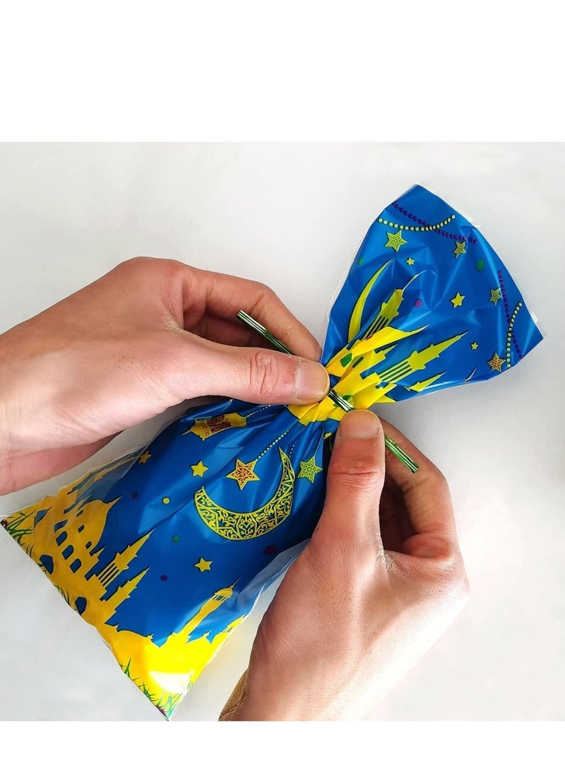 Y&D DoneJPee Ramadan Goodie Bags, 100 Pcs, 4 Designs, Polypropylene, for Eid Mubarak Decoration, Muslim Party Favor Supplies - Image 4