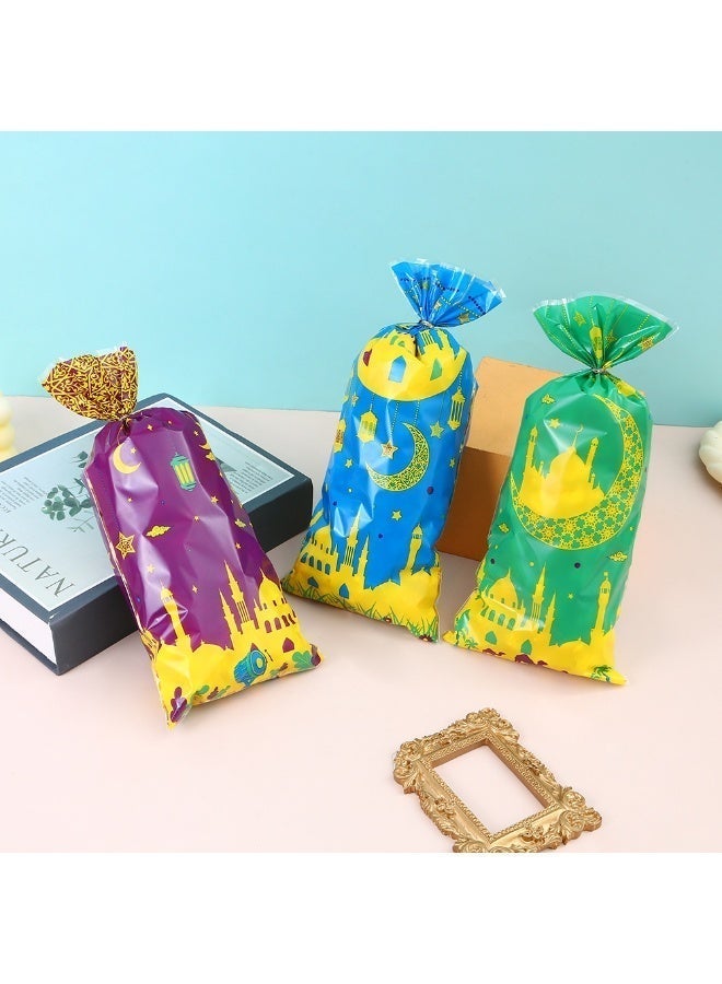 Y&D DoneJPee Ramadan Goodie Bags, 100 Pcs, 4 Designs, Polypropylene, for Eid Mubarak Decoration, Muslim Party Favor Supplies - Image 2