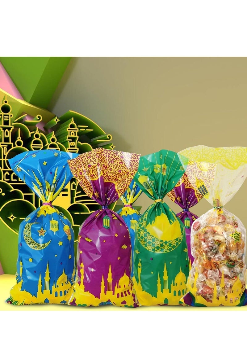 Y&D DoneJPee Ramadan Goodie Bags, 100 Pcs, 4 Designs, Polypropylene, for Eid Mubarak Decoration, Muslim Party Favor Supplies - Image 3