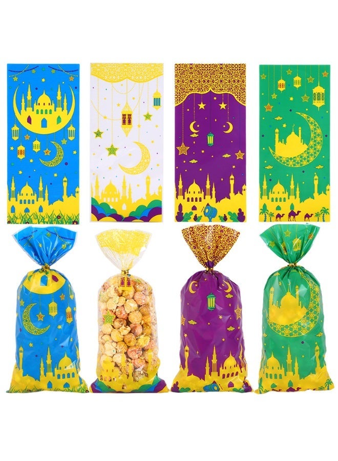 Y&D DoneJPee Ramadan Goodie Bags, 100 Pcs, 4 Designs, Polypropylene, for Eid Mubarak Decoration, Muslim Party Favor Supplies - Image 1