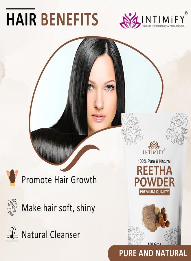INTIMIFY مسحوق الريثا من إنتيميفاي لنمو الشعر | لجميع أنواع الشعر | يُستخدم كقناع للشعر | 200 غرام - Image 3