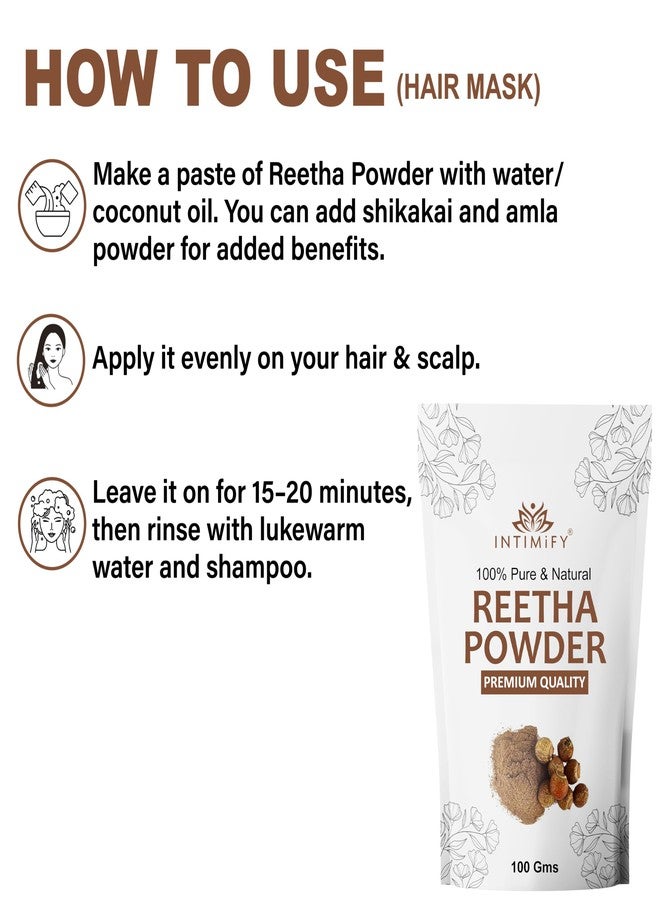 INTIMIFY مسحوق الريثا من إنتيميفاي لنمو الشعر | لجميع أنواع الشعر | يُستخدم كقناع للشعر | 200 غرام - Image 5