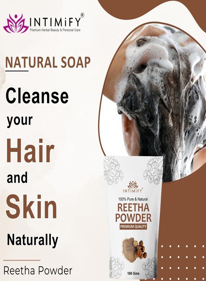 INTIMIFY مسحوق الريثا من إنتيميفاي لنمو الشعر | لجميع أنواع الشعر | يُستخدم كقناع للشعر | 200 غرام - Image 2