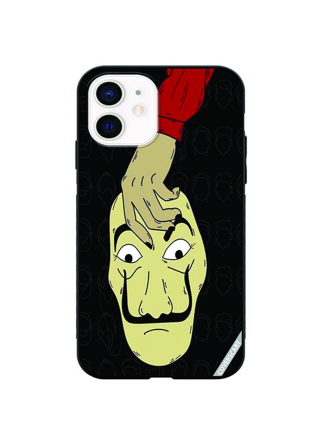 Protective Case Cover For Apple iPhone 12 Mini Money Heist Face Design Multicolour