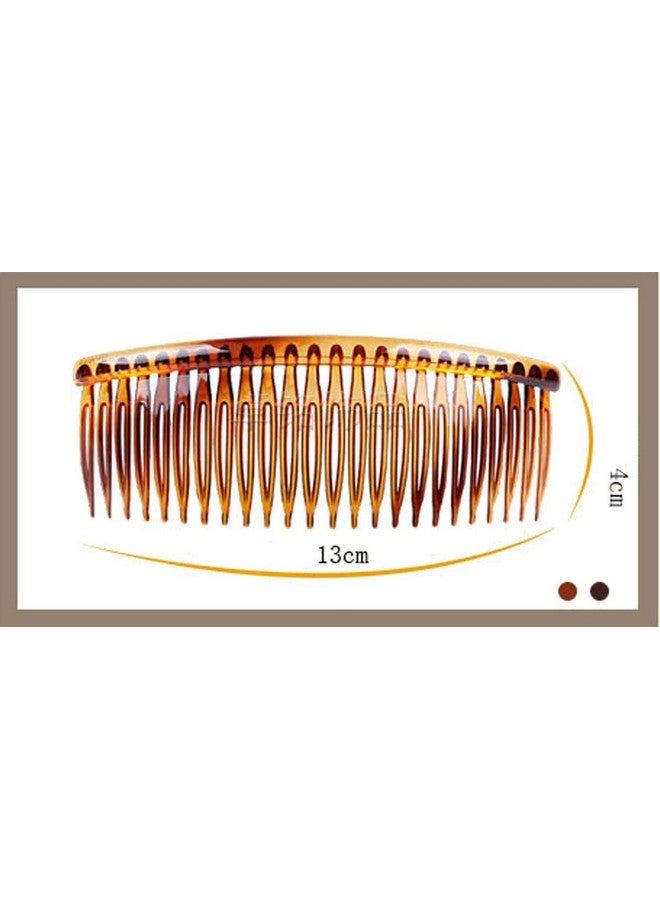 Suoirblss 4 قطع مشط شعر بلاستيكي مشبك شعر مشط جانبي للنساء والرجال والفتيات مشط زفاف للعروس للحجاب للشعر الناعم ملحقات الشعر (5.1 بوصة 23 سنون) - Image 3