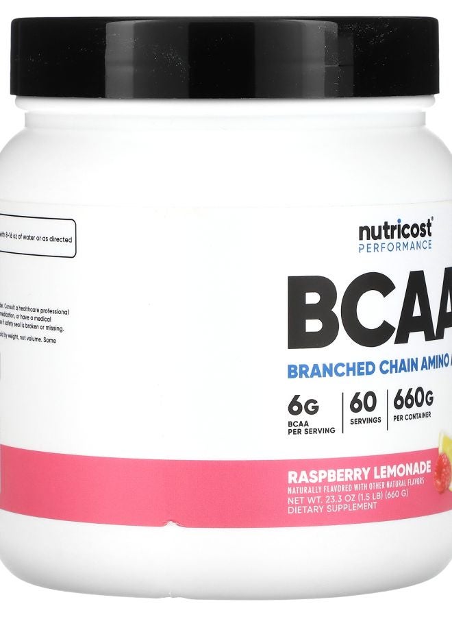 Nutricost Performance BCAA Raspberry Lemonade 1.5 lb (660 g) - Image 2