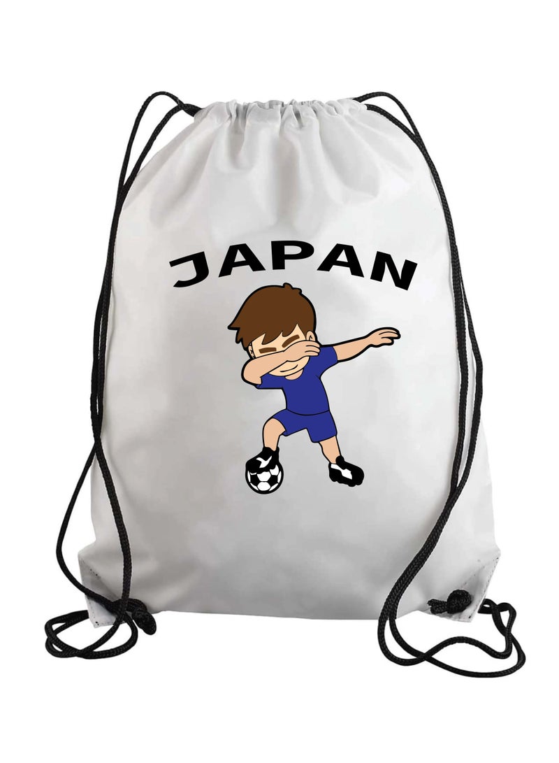 حقيبة أو حقيبة ظهر برباط لكرة القدم اليابانية مناسبة للبالغين والأطفال ومحبي الرياضة