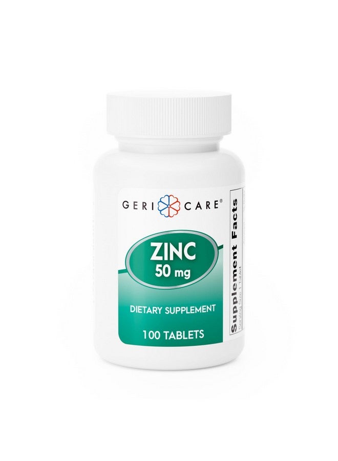 GeriCare Gericare Zinc Sulfate 50mg Dietary Supplement, 100 Count - Image 1