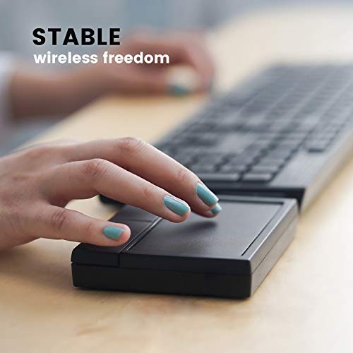 Perixx PERIPAD-704 Wireless Touchpad, Portable Track Pad for Desktop and Laptop User, Large Size 4.72x3.54x0.74 inches (Wireless), Black - Image 5