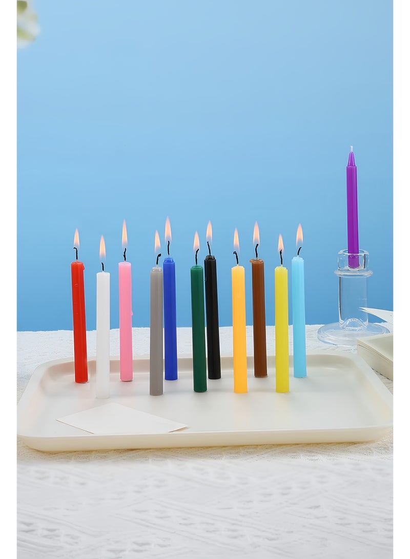 12 pcs Colored candles Per Box, Unscented Colored Candles Mini Taper,13cm-5Inch Tall 0.4 Inch Diameter - Image 4