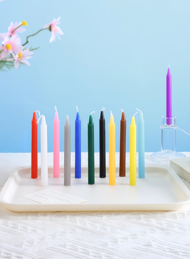 12 pcs Colored candles Per Box, Unscented Colored Candles Mini Taper,13cm-5Inch Tall 0.4 Inch Diameter - Image 3