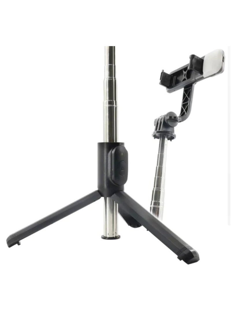 Raxoom - Q07 Bluetooth Selfie Stick Multifunctional Live Broadcast Tripod Without Light(Black) - Image 1