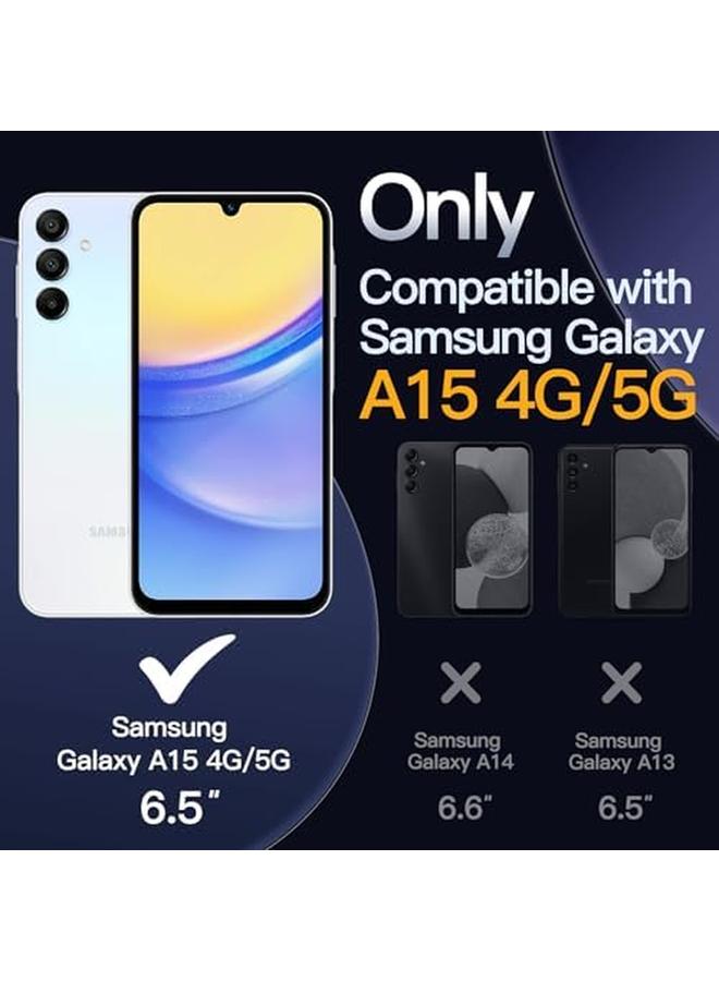 جي تيك حافظة لهاتف سامسونج جالاكسي A15 5G 4G مقاس 6.5 بوصة، غير قابلة للاصفرار، مقاومة للصدمات، غطاء حماية للهاتف مضاد للخدش، غطاء خلفي صلب شفاف من البولي كربونات - Image 2