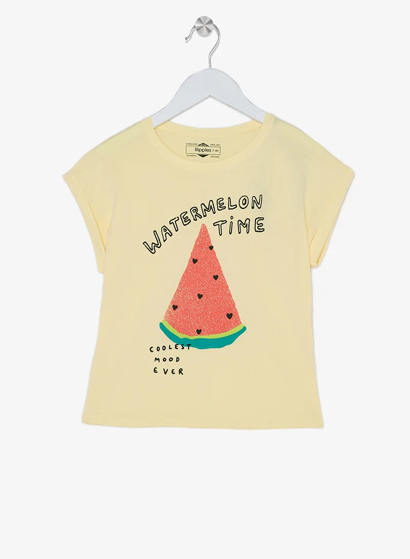 ريبلز مع نمشي Girls Regular Fit Tee