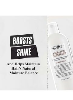 Kiehl's Kiehl's Amino Acid Conditioner, Strengthening and Moisturizing Hair Treatment, with Amino Acids, Jojoba and Coconut Oil to Improve Manageability and Added Shine, Suitable for All Hair Types  - Image 4