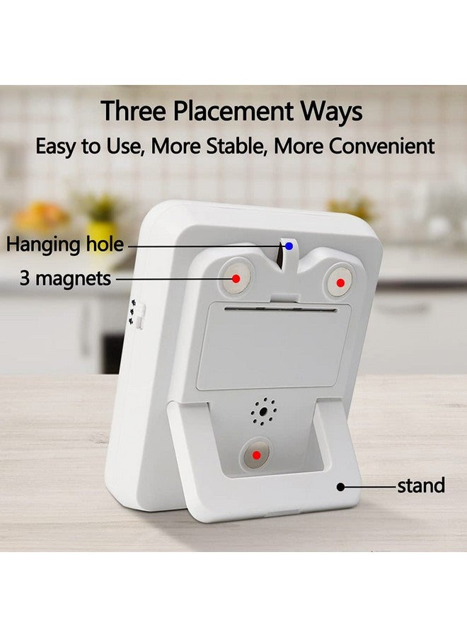 MOSTRUST Digital Dual Kitchen Timer, 3 Channels Count UP/Down Triple Cooking Timer for Baking, Memory Presets & Magnetic Back Large Display & Adjustable Alarm Volume, Multi Time Management Tool  - Image 4