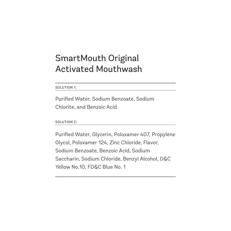 SmartMouth Original Activated Mouthwash Single Packs, Travel Mouthwash, Fresh Mint - Image 2