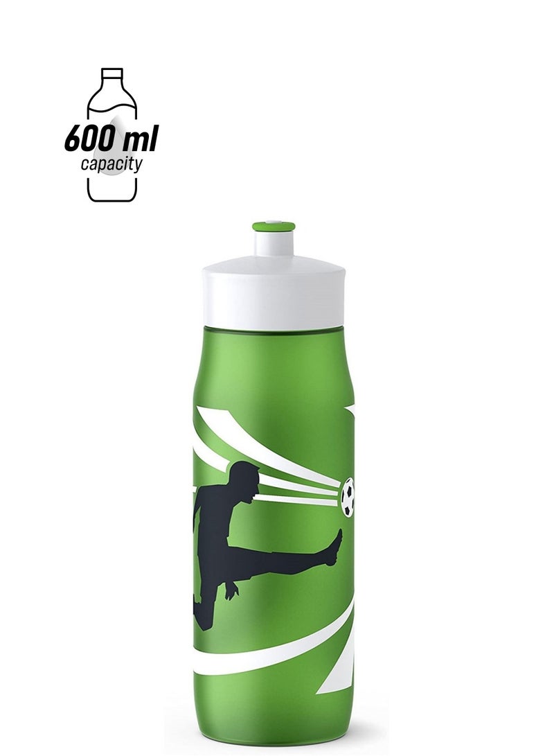 Emsa Squeeze Sports Drinking Bottle Green Decor 0.6 L