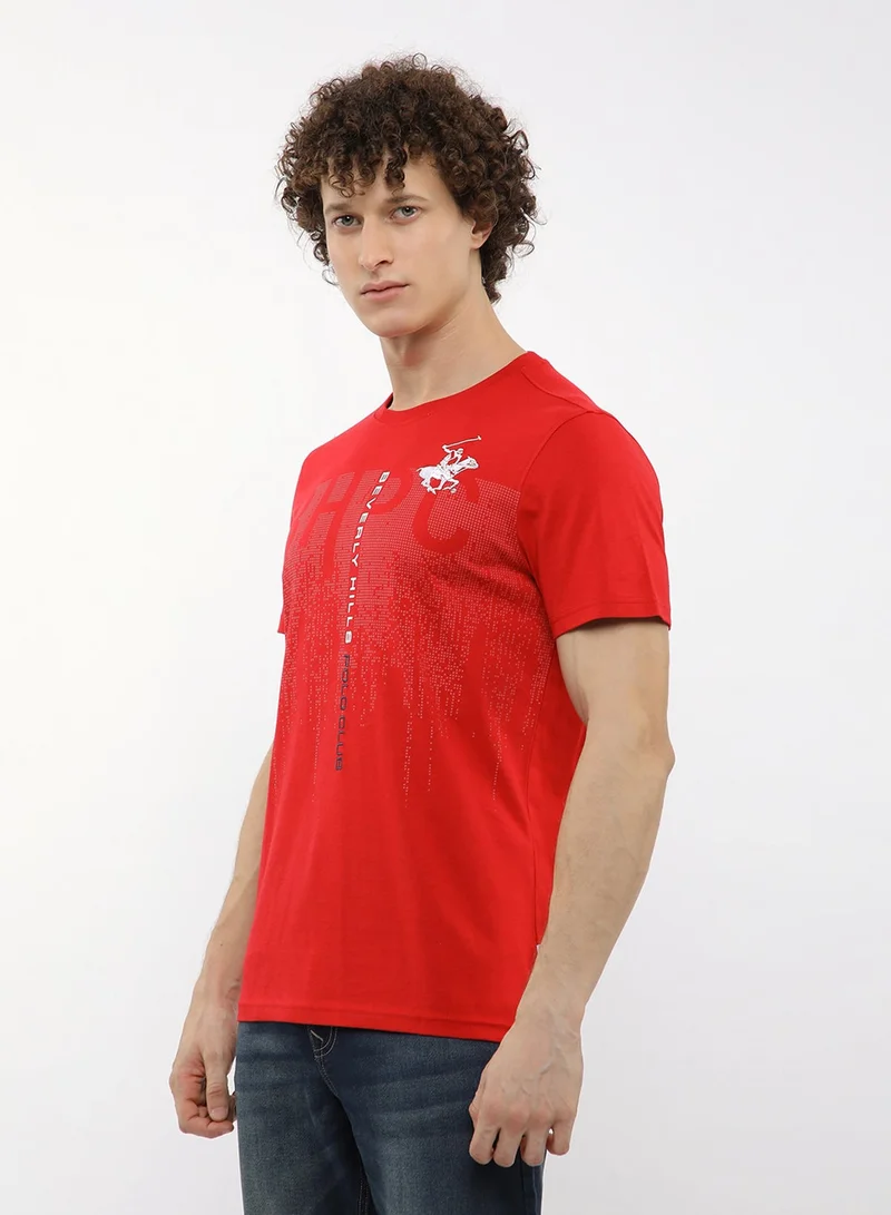 BEVERLY HILLS POLO CLUB  Graphic Crew Neck T-Shirt for Men | Best Price UAE