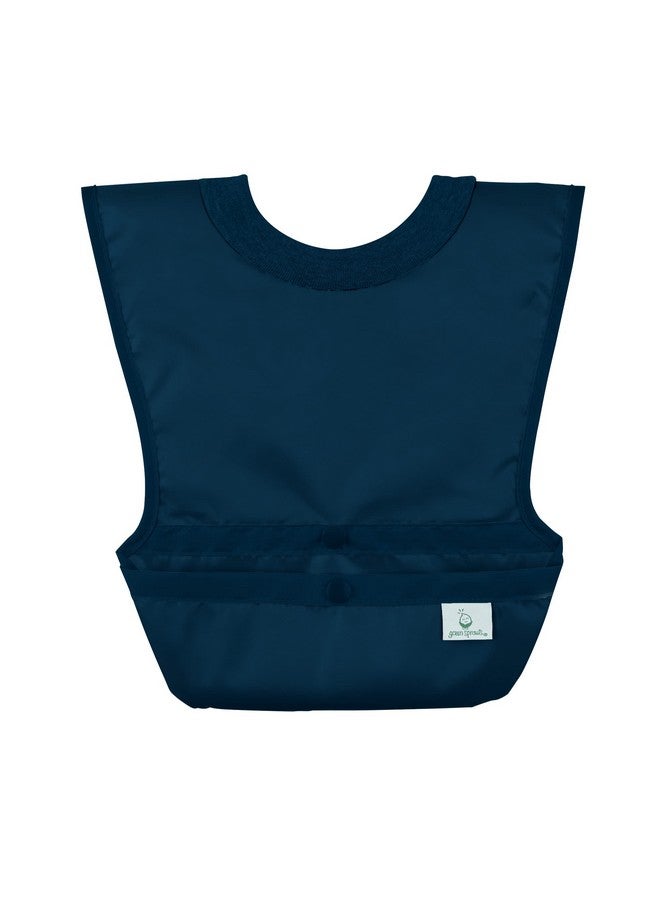 green sprouts Pull-over Food Bib | Wide Coverage | Stretchy Collar |100% Cotton made without PVC | Navy Tacos | 6-18 months (3pk) - Image 4