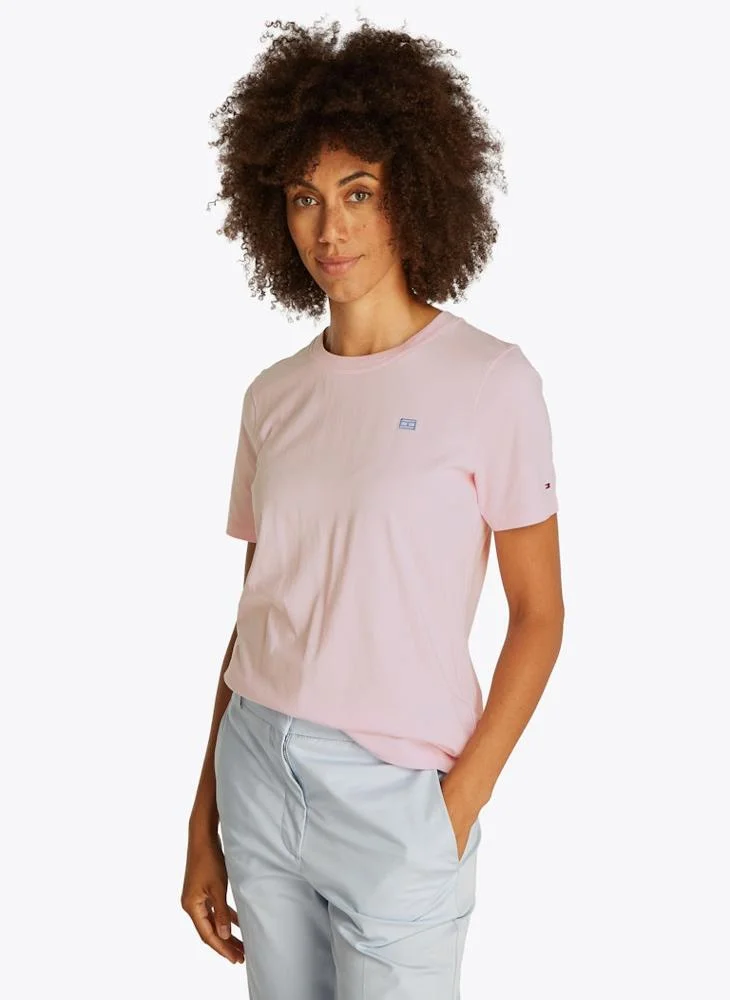 تومي هيلفيغر Logo Crew Neck T-Shirt