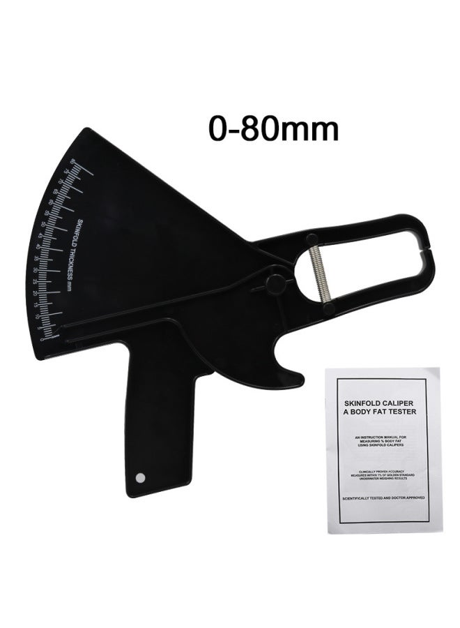 Fat Clip Skin Fat Ruler Thickness Measurement Ruler Personal Trainer Hardware Tools Other Measuring Tools-Model:Handheld Thickness Gauge Fat Ruler-Black  - Image 1