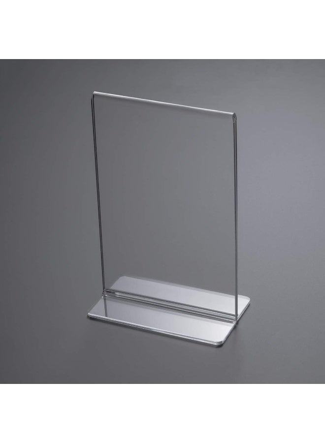 TPGP 8.5X11 Acrylic Sign Holder Table Menu Display Stand, Clear Plastic 8.5X11 Double Sided Picture Frames For Desk Display(6 Pack) - Image 2