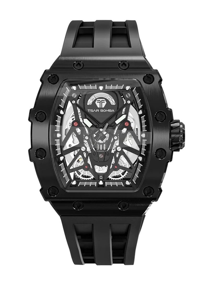 TSAR BOMBA - Men's Elemental Series-Automatic Silicone Rubber Strap Watch TB8207A-02 - Image 1
