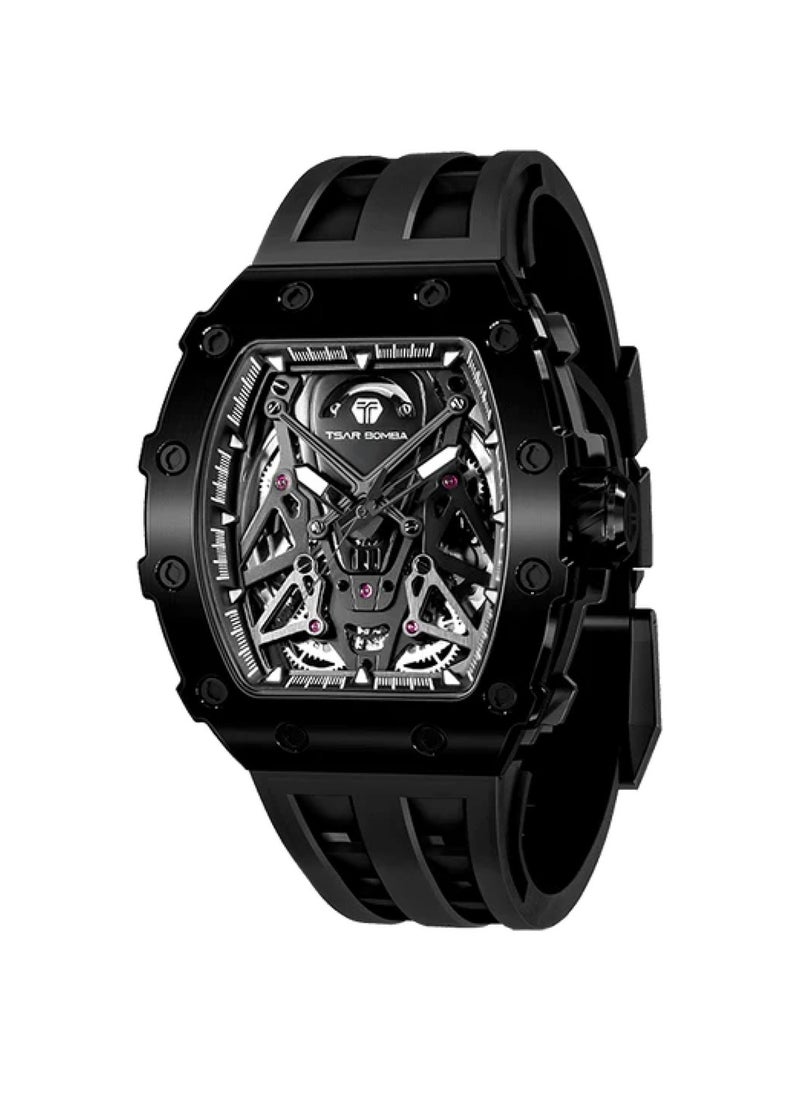 TSAR BOMBA - Men's Elemental Series-Automatic Silicone Rubber Strap Watch TB8207A-02 - Image 1