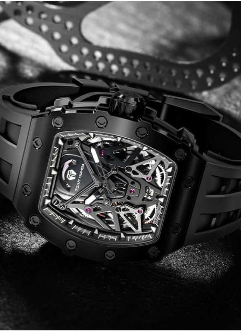 TSAR BOMBA - Men's Elemental Series-Automatic Silicone Rubber Strap Watch TB8207A-02 - Image 1