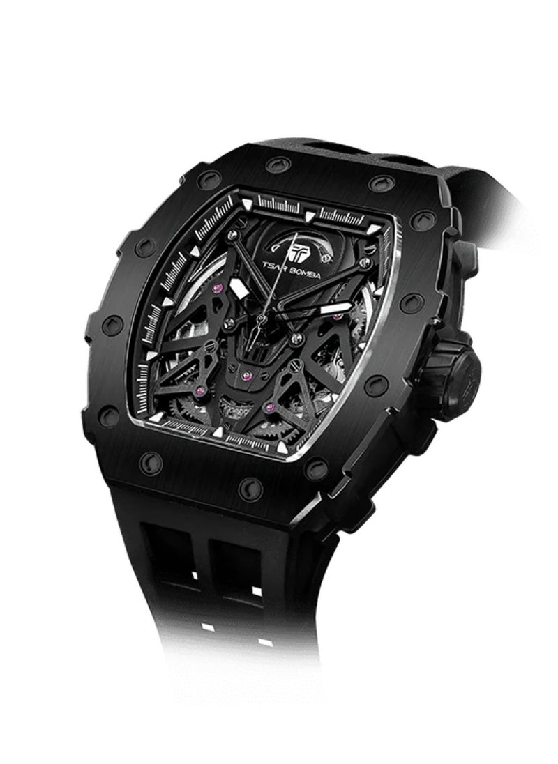 TSAR BOMBA - Men's Elemental Series-Automatic Silicone Rubber Strap Watch TB8207A-02 - Image 1
