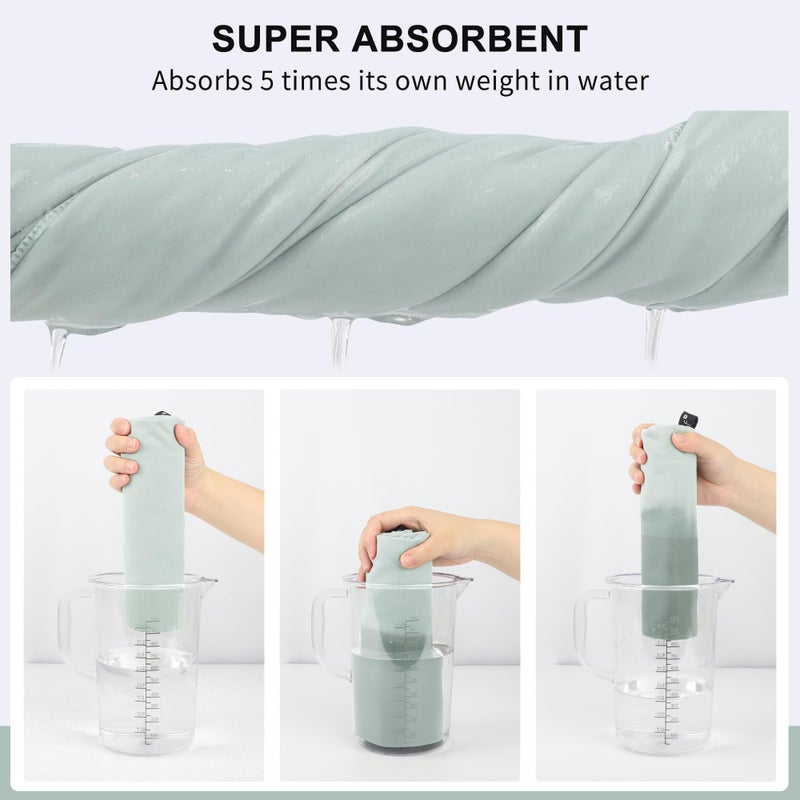 Rainleaf Microfiber Towel Perfect Travel & Gym & Camping Towel. Quick Dry - Super Absorbent - Ultra Compact - Lightweight. Suitable for Trip, Beach, Shower, Backpacking, Pool - Image 4