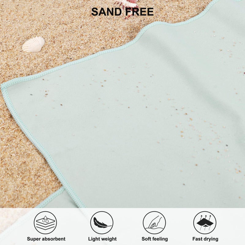 Rainleaf Microfiber Towel Perfect Travel & Gym & Camping Towel. Quick Dry - Super Absorbent - Ultra Compact - Lightweight. Suitable for Trip, Beach, Shower, Backpacking, Pool - Image 5