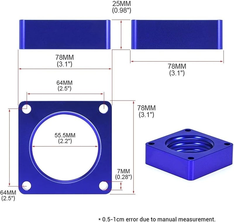 Red Throttle Body Spacer For Jeep Wrangler TJ YJ Cherokee XJ 2 5L 4 0L Engine - Image 4