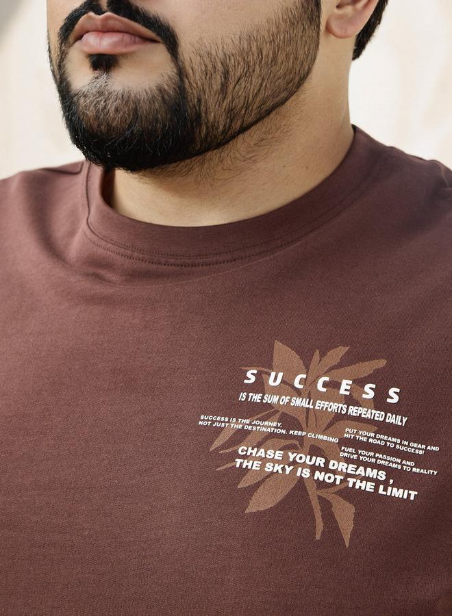 سبلاش فيڤ تيشيرت مطبوع بمقاس كبير - Image 4