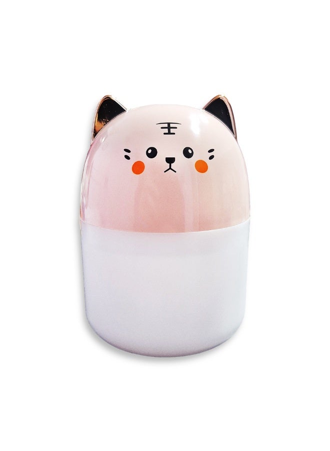 220ML Essential Oil Diffuser, Cool Mist Dispenser and Humidifier, Ultra Quiet, Colored Light LED , Automatic Shut Off, Long Lasting , Stylish Cat Face Design for Home and Office - Image 1