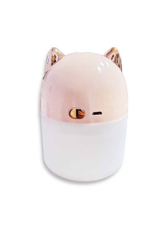 220ML Essential Oil Diffuser, Cool Mist Dispenser and Humidifier, Ultra Quiet, Colored Light LED , Automatic Shut Off, Long Lasting , Stylish Cat Face Design for Home and Office - Image 4