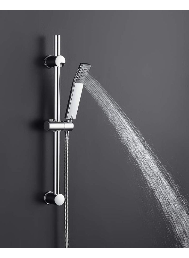 L173411 Maneral Square Shower Handle – Glossy Chrome Finish – Sleek & Modern Bathroom Fitting  - Image 4