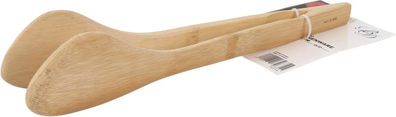 بي آند دي ملقط مطبخ من خشب البامبو من B&D – أدوات مطبخ خشبية طبيعية لتقديم الطعام - Image 1