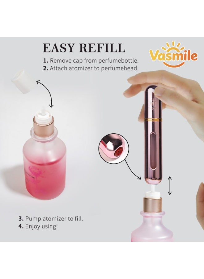 4pcs one set perfume Atomiser Spray Bottle 8ml Refillable Travel  Portable Empty Container - Image 4