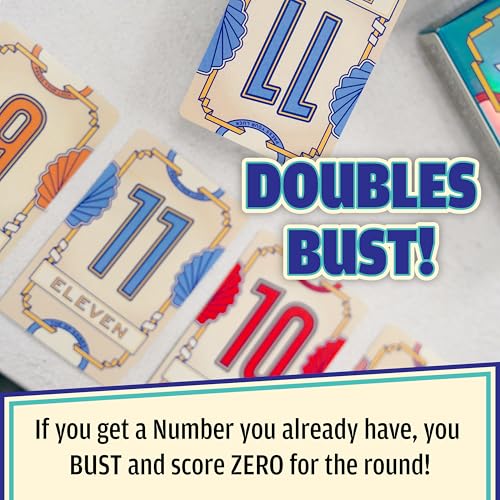 USAOPOLY Flip 7, The Ultimate Blend of Press Your Luck & Strategy, Fast-Paced Addictive Card Game,Quick to Learn & Easy to Teach,Perfect for Game Nights, 3+ Players, Ages 8 & Up, 20 Minutes Play Time - Image 2