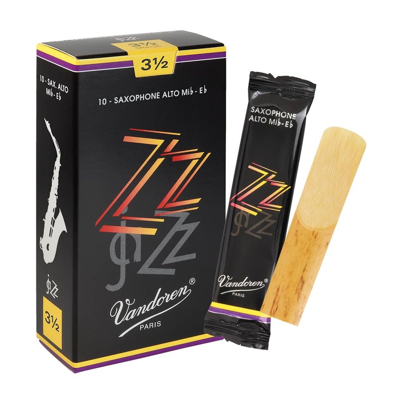 Vandoren SR4135 Alto Sax ZZ Reeds Strength 3.5; Box of 10 - Image 1