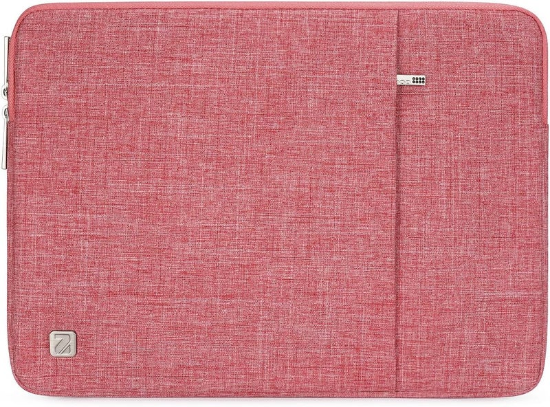 نيدوو حقيبة كمبيوتر محمول مقاس 12.5-13.3 بوصة، غطاء واقٍ، حق��بة نوت بوك لجهاز Surface Laptop 5/4 مقاس 13.5 بوصة، iPad Pro 12.9 بوصة 2017، MacBook Air Pro M2 مقاس 13.6 بوصة، ThinkPad X13 مقاس 13.3 بوصة، Yoga Slim 7i Pro مقاس 14 بوصة، للنساء، لون أحمر - Image 1