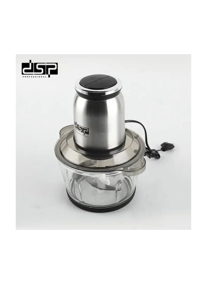 DSP - DSP KM4102, Electric Kitchen Chopper – 250w – 2.0Ltr – Glass Bowl - Image 1
