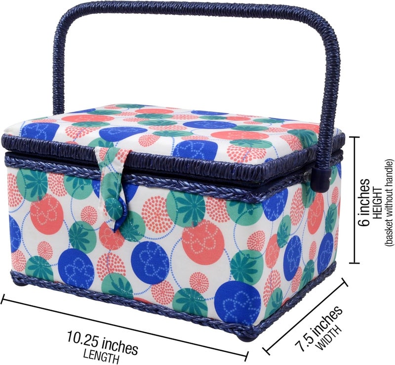 SINGER سلة خياطة 07230 مع مجموعة خياطة، إبر، خيط، دبابيس، مقص، وملحقات، فلورنسا - Image 5